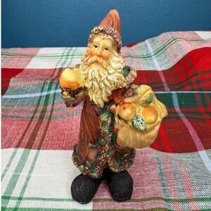 Vintage Santa Decpr Big Boot Santa With a Bag of Onions Figurine